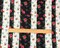 Black-Multi Poly Stretch Floral Print Slub Knit Fabric By the Yard